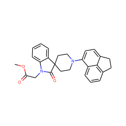 COC(=O)CN1C(=O)C2(CCN(c3ccc4c5c(cccc35)CC4)CC2)c2ccccc21 ZINC000028528367