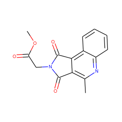 COC(=O)CN1C(=O)c2c(C)nc3ccccc3c2C1=O ZINC000014947198