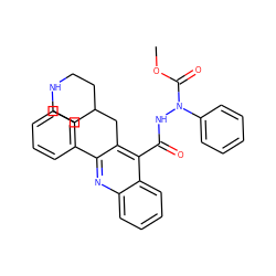 COC(=O)N(NC(=O)c1c(CC2CCNCC2)c(-c2ccccc2)nc2ccccc12)c1ccccc1 ZINC000036126740