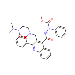 COC(=O)N(NC(=O)c1c(CN2CCN(C(C)C)CC2)c(-c2ccccc2)nc2ccccc12)c1ccccc1 ZINC000036126763