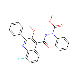 COC(=O)N(NC(=O)c1c(OC)c(-c2ccccc2)nc2c(F)cccc12)c1ccccc1 ZINC000036311318