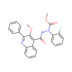 COC(=O)N(NC(=O)c1c(OC)c(-c2ccccc2)nc2ccccc12)c1ccccc1F ZINC000035971372