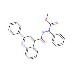 COC(=O)N(NC(=O)c1cc(-c2ccccc2)nc2ccccc12)c1ccccc1 ZINC000036311303