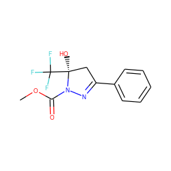 COC(=O)N1N=C(c2ccccc2)C[C@]1(O)C(F)(F)F ZINC000000248817
