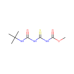 COC(=O)NC(=S)NC(=O)NC(C)(C)C ZINC000028563306