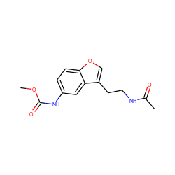 COC(=O)Nc1ccc2occ(CCNC(C)=O)c2c1 ZINC000040833619