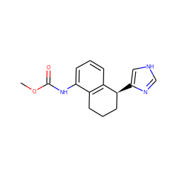 COC(=O)Nc1cccc2c1CCC[C@@H]2c1c[nH]cn1 ZINC000013580178