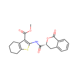 COC(=O)c1c(NC(=O)[C@H]2Cc3ccccc3C(=O)O2)sc2c1CCCC2 ZINC000002708383