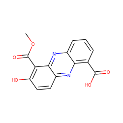 COC(=O)c1c(O)ccc2nc3c(C(=O)O)cccc3nc12 ZINC000003813928