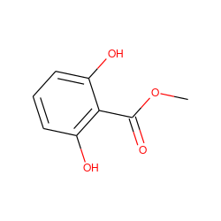 COC(=O)c1c(O)cccc1O ZINC000000396094