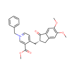 COC(=O)c1c[n+](Cc2ccccc2)ccc1C[C@H]1Cc2cc(OC)c(OC)cc2C1=O ZINC001772642124