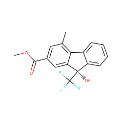 COC(=O)c1cc(C)c2c(c1)[C@](O)(C(F)(F)F)c1ccccc1-2 ZINC000116909185