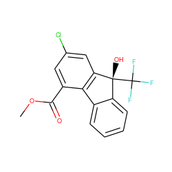 COC(=O)c1cc(Cl)cc2c1-c1ccccc1[C@@]2(O)C(F)(F)F ZINC000144909551