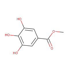 COC(=O)c1cc(O)c(O)c(O)c1 ZINC000000021789