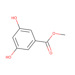 COC(=O)c1cc(O)cc(O)c1 ZINC000000156974