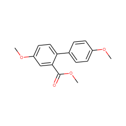 COC(=O)c1cc(OC)ccc1-c1ccc(OC)cc1 ZINC000000257873