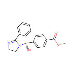 COC(=O)c1ccc([C@]2(O)c3ccccc3C3=NCCN32)cc1 ZINC000013491058