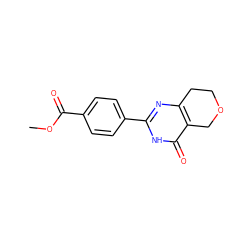 COC(=O)c1ccc(-c2nc3c(c(=O)[nH]2)COCC3)cc1 ZINC000096283584