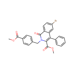 COC(=O)c1ccc(Cn2c(C(=O)OC)c(-c3ccccc3)c3cc(Br)ccc3c2=O)cc1 ZINC000029062665