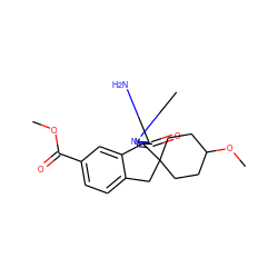 COC(=O)c1ccc2c(c1)[C@]1(N=C(N)N(C)C1=O)C1(CCC(OC)CC1)C2 ZINC000201259048