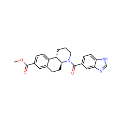 COC(=O)c1ccc2c(c1)CC[C@H]1[C@H]2CCCN1C(=O)c1ccc2[nH]cnc2c1 ZINC000117620930