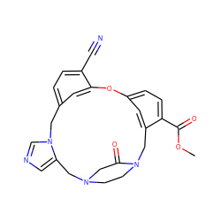 COC(=O)c1ccc2cc1CN1CCN(CC1=O)Cc1cncn1Cc1ccc(C#N)c(c1)O2 ZINC000013589255