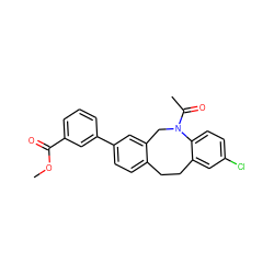 COC(=O)c1cccc(-c2ccc3c(c2)CN(C(C)=O)c2ccc(Cl)cc2CC3)c1 ZINC000028571995