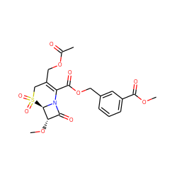 COC(=O)c1cccc(COC(=O)C2=C(COC(C)=O)CS(=O)(=O)[C@@H]3[C@@H](OC)C(=O)N23)c1 ZINC000026572194