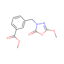 COC(=O)c1cccc(Cn2nc(OC)oc2=O)c1 ZINC000473123044