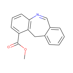 COC(=O)c1cccc2c1Cc1ccccc1C=N2 ZINC000049109536