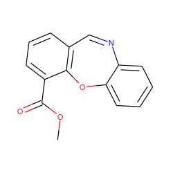 COC(=O)c1cccc2c1Oc1ccccc1N=C2 ZINC000043205503