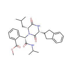 COC(=O)c1ccccc1[C@@H](C(=O)NC(C)C)N1C(=O)[C@@H](C2Cc3ccccc3C2)NC(=O)[C@H]1CC(C)C ZINC000084707640