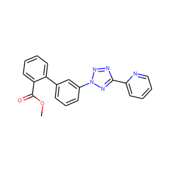 COC(=O)c1ccccc1-c1cccc(-n2nnc(-c3ccccn3)n2)c1 ZINC000028397392