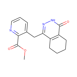 COC(=O)c1ncccc1Cc1n[nH]c(=O)c2c1CCCC2 ZINC000168321992