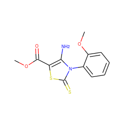 COC(=O)c1sc(=S)n(-c2ccccc2OC)c1N ZINC000000425184