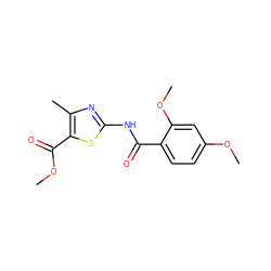 COC(=O)c1sc(NC(=O)c2ccc(OC)cc2OC)nc1C ZINC000000476448