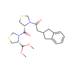 COC(OC)[C@@H]1CSCN1C(=O)[C@@H]1CSCN1C(=O)CC1Cc2ccccc2C1 ZINC000049111683