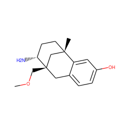 COC[C@@]12Cc3ccc(O)cc3[C@@](C)(CC[C@H]1N)C2 ZINC000013755900