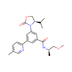 COC[C@@H](C)NC(=O)c1cc(-c2ccc(C)cn2)cc(N2C(=O)OC[C@H]2C(C)C)c1 ZINC000113542120