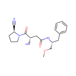 COC[C@@H](Cc1ccccc1)NC(=O)C[C@H](N)C(=O)N1CCC[C@H]1C#N ZINC000028476274