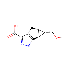 COC[C@@H]1[C@H]2c3[nH]nc(C(=O)O)c3C[C@@H]12 ZINC000035855138