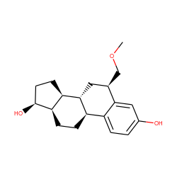 COC[C@@H]1C[C@@H]2[C@H](CC[C@H]3[C@@H](O)CC[C@@H]23)c2ccc(O)cc21 ZINC000114559646