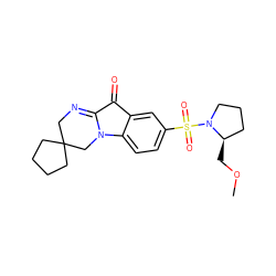 COC[C@@H]1CCCN1S(=O)(=O)c1ccc2c(c1)C(=O)C1=NCC3(CCCC3)CN12 ZINC000035827111