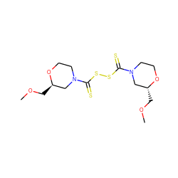 COC[C@@H]1CN(C(=S)SSC(=S)N2CCO[C@H](COC)C2)CCO1 ZINC001772656614