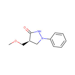 COC[C@@H]1CN(c2ccccc2)NC1=O ZINC000013821576