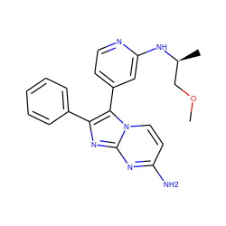 COC[C@H](C)Nc1cc(-c2c(-c3ccccc3)nc3nc(N)ccn23)ccn1 ZINC000013487228