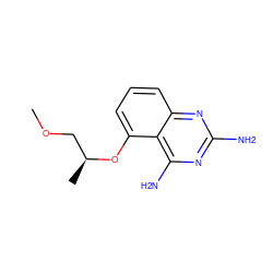 COC[C@H](C)Oc1cccc2nc(N)nc(N)c12 ZINC001772652430