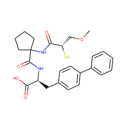 COC[C@H](S)C(=O)NC1(C(=O)N[C@@H](Cc2ccc(-c3ccccc3)cc2)C(=O)O)CCCC1 ZINC000026149565