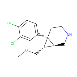 COC[C@H]1[C@@H]2CNCC[C@@]21c1ccc(Cl)c(Cl)c1 ZINC000053229656