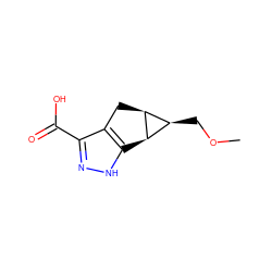 COC[C@H]1[C@H]2c3[nH]nc(C(=O)O)c3C[C@H]21 ZINC000035855137